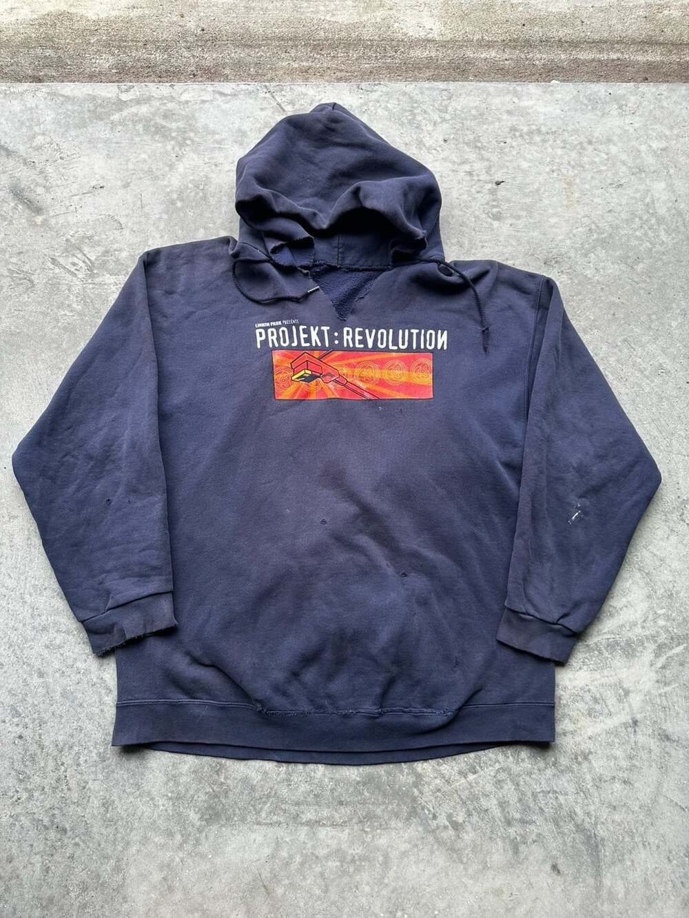 Linkin Park Projekt Revolution Tour Hoodie Dark Navy Concert Tee